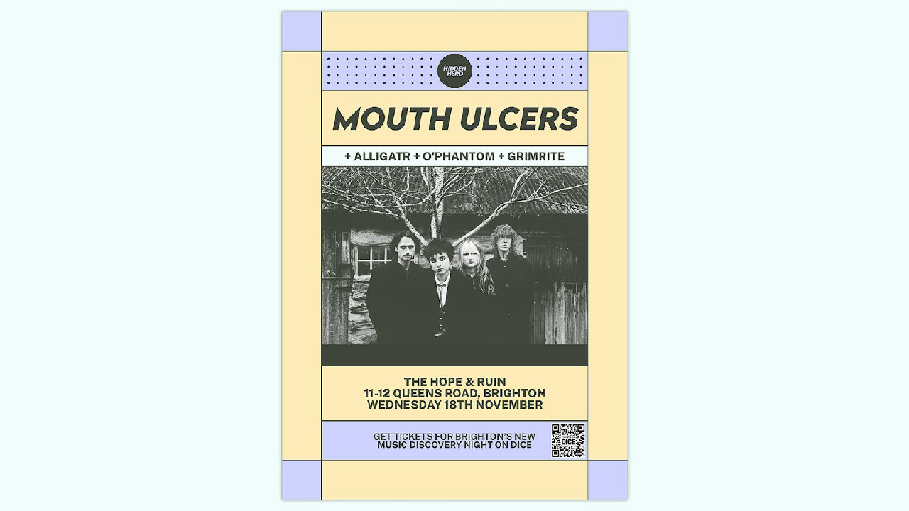 HH Presents: Mouth Ulcers + alligatr + O’Phantom + Grimrite (picture: The Hope & Ruin)