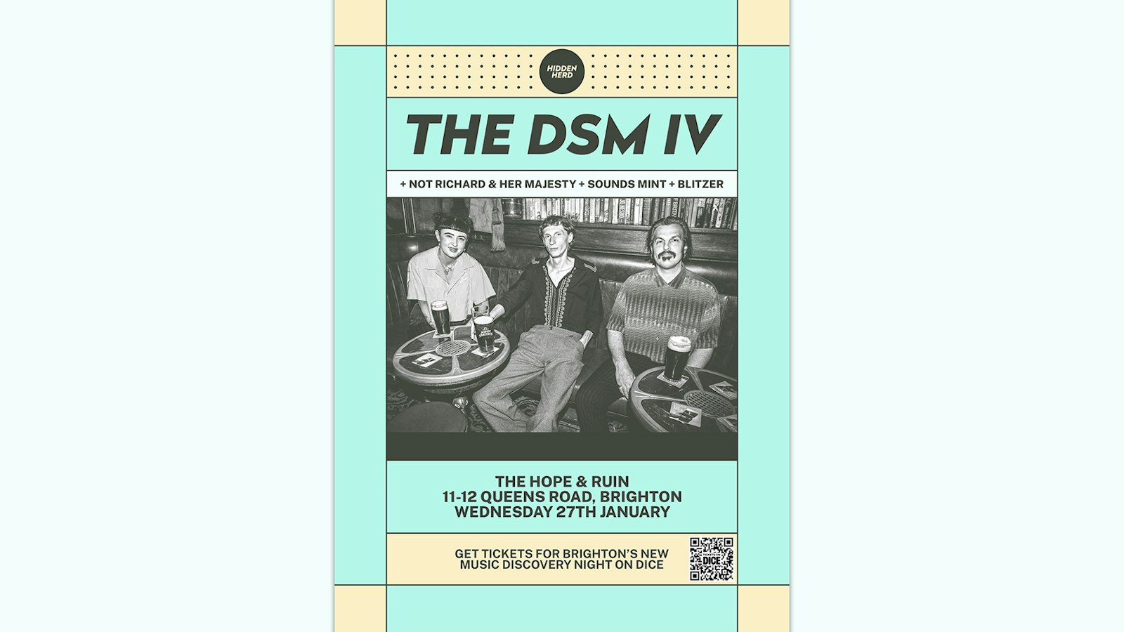 HH: The DSM IV + Not Richard & Her Madjesty + sounds mint + Blitzer (picture: The Hope & Ruin)