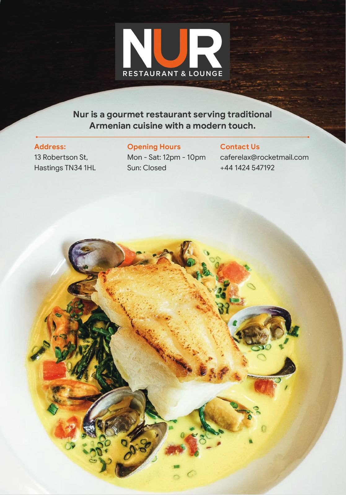 Nur Restaurant advert