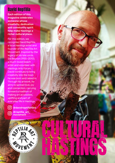 Cultural Hastings feature with artist David Reptilia