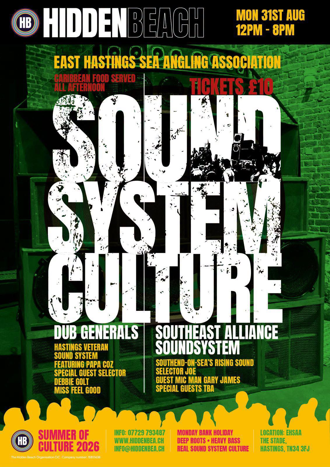 Sound System Culture poster with Dub Generals and Southeast Alliance